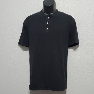 Paper Denim & Cloth Athletic Stretch Short Sleeve Henley Casual Shirt Size XL